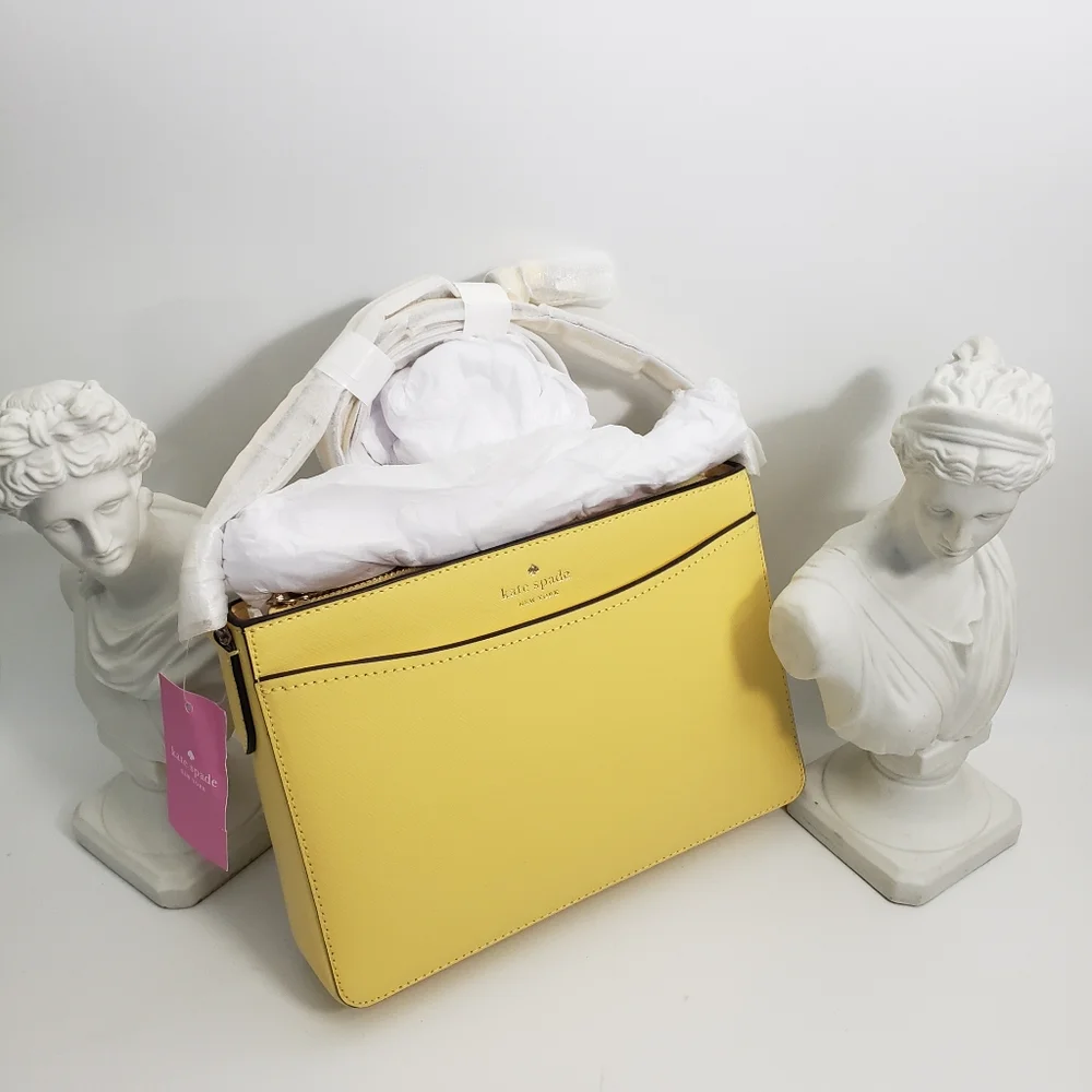 Kate Spade Yellow Safiano Leather- Rory Feminine Coastal Organizer